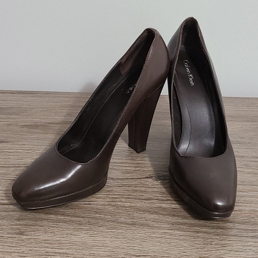 Brown Calvin Klein Heels